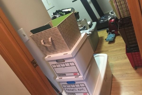 Decluttering before or after moving Dumpster Rental Providence RI
