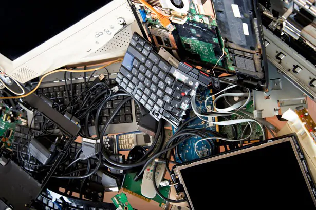 Electronics considered e-waste removal