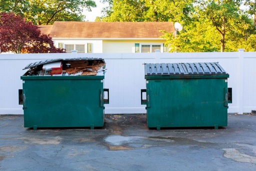 Make sure not to stack heavy items on top of each other - Dumpster Rental Providence RI